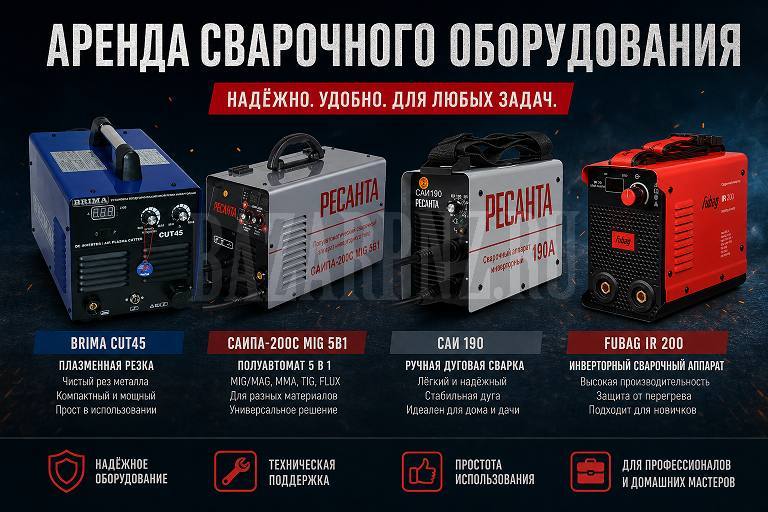Аренда сварочного оборудования в Пензе от компании "САРЕНТ
